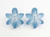 Blue Plumeria Flower - Baby Girl & Toddler Hair Clips