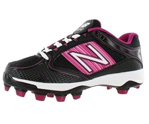 New Balance Women's WF7534 Softball Cleat,Black/Pink,10.5 D US