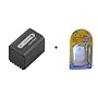 6HR BATTERY +1HR CHARGER FOR SONY DCR-SR100 SR200 SR300