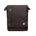 CaseCrown Vertical Multi-Pocket Messenger Bag (Chocolate Brown) for Apple iPad and iPad 2