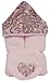 Tickle Toes - Pink Embossed Paisley Hooded Towel on Pink