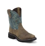 Justin Women's 8'' 'Gypsy Collection' Pull On Western Boots - Bay Apache/Blue