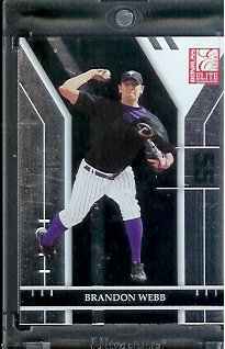 2004 Donruss Elite Extra Brandon Webb Arizona Diamondbacks Baseball Card #74 - Mint Condition - In Protective Display Case !