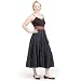 Womens Size S Designer Dark Blue Denim Long Skirt with Belt