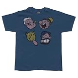  : Popeye - Happy Faces Soft T-Shirt