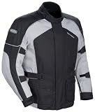 Tourmaster Saber Series 2 Mens Motorcycle Jacket Silver/Black XXL