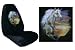 Car Truck SUV Palomino in Sunset Seat Covers 2 Black Universal Horse Print Vehicle Bu...