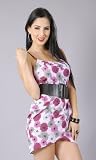 WOODS Wrapped Up Flower Print Dress