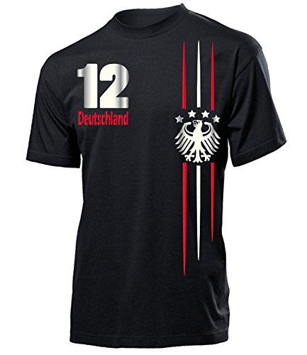 4 STERNE FANSHIRT DEUTSCHLAND FUSSBALL 4318(K-SW) Gr. 98/104