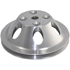  Mota Performance A70405 SBC CHEVY 1 Groove Aluminum Long Water Pump Pulley
