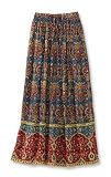 Apparel : Paisley Print Crinkle Skirt