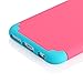 iPhone 6 Case, oneCase™ Hybrid High Impact Shockproof Protective Case Hard Plastic+Soft Silicon Rubber Armor Defender Case Cover for Apple iPhone 6 4.7 inch Screen with Stylus & Screen Protector (2 piece-Rose Red/Blue)