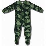 Calvin Klein "Green Camouflage" Footed Blanket Sleeper for Toddler Boys