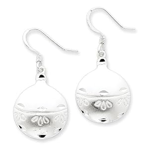 Sterling Silver Christmas Ornament Earrings