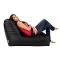 Lo Chair Bean Bag - BLACK Faux Leather Bean Bags
