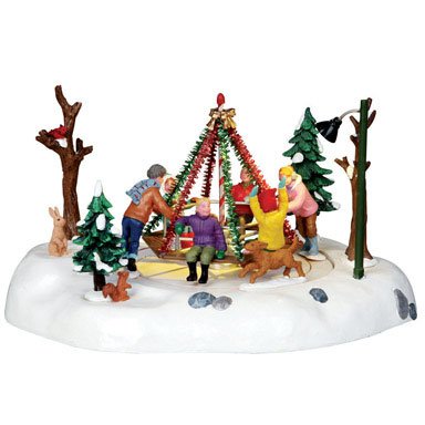 Lemax 14340 Merry-go-round Porcelain Village Accessory 5" Tall