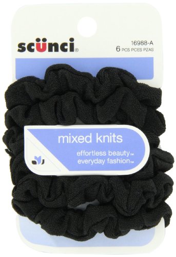 Scunci Effortless Beauty Mini Slinky Black Twisters