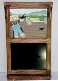 Outdoor Living : Kitchen Chalkboard & Key Holder Rooster Design