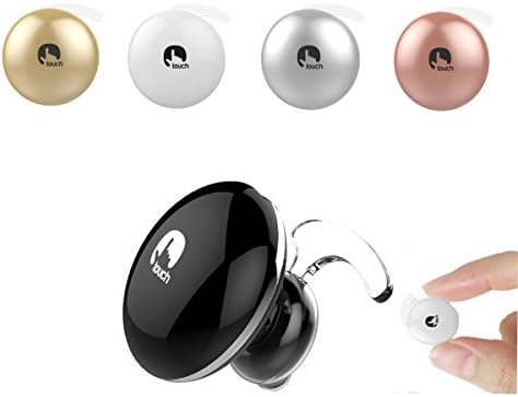 Mini Wireless Bluetooth Headset, Touch Control Earphones.Light &amp; Comfortable Headphones.HQ Sound&amp;Mic.Fits All Bluetooth Device,IPhone &amp; Galaxy-- (Black)