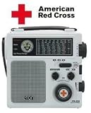 American Red Cross Emergency AM / FM / Shortwave Radio with Flashlight Siren Flashing Red Signal Light Built-in Power Generator and Cell Phone Charger - A Must Have For All Camping Hiking Exploring Trips or Any Natural Disasters