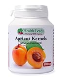 Bitter Apricot Kernels 500mg x 90 Capsules - (Known to contain Vitamin B17, Natural Amygdalin) - 100% Additive Free
