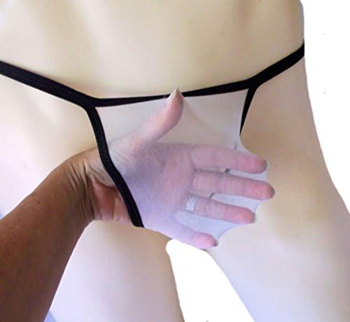 Mens SUPER STRETCHY Stocking Thong G String Underwear SHEER NAKED VANILLA High Quality MADE in USA