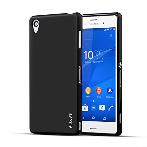 Sony Xperia Z3 Case, J&D [Drop Protection] Xperia Z3 Case [Slim Fit] Shock Resistant Protective Premium Jelly Case Slim Case for Sony Xperia Z3 (Not Compatible with Verizon Sony Xperia Z3v) (Black)