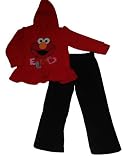 Sesame Street Girls 2 6x 2 Piece Micro Polar Elmo Fleece Set, Chinese Red, 4T Sesame Street Girls 2 6x 2 Piece Micro Polar Elmo Fleece Set, Chinese Red, 4T