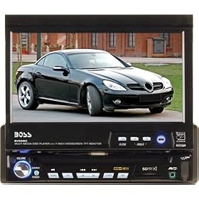 Boss Audio BV9980 In-Dash AM FM DVD CD MP3 Receiver with 7-inch Flip-Out Touch Widescreen... by BOSS