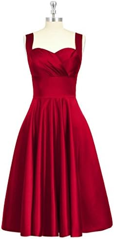 Sweetheart Fit-and-flare Completed Flirty Circle Burgundy Bridesmaid Dresses