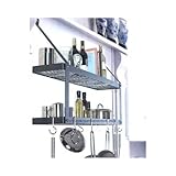 Gourmet Double Bookshelf Pot Rack