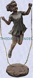 Jump rope Jennifer statue home garden sculpture New