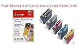 5 New Compatible replacement print cartridge (Cannon PGI22O BK, CLi22l BK/C/M/Y) (1 Big Black PGI-22O/1 Black CLl-22lbk/1 Cyan CLl-22lC/1 Magenta CLl-22lM/1 Yellow CLl-22lY) used for Canon PIXMA iP3600/iP4600/iP4700 MP560/MP620/MP620B/MP640 MX860/MX870 all-in-one AIO multifunction inkjet copy/fax/scanner/printer/copier machine. Photosharp ships to Hawaii, Alaska, APO,FPO, AE, PO Box, Puerto Rico PR, and the Virgin Islands and other US territory address.