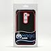 LG G2 Case, MagicMobile Hybrid Rugged Impact Resistant Shockproof Protective LG G2 Case Double Layer Cover Hard Shell and Soft Rubber Silicone Skin [ Black - Red ] Tough Armor Case for LG G2 (2013)