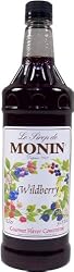 Monin Flavored Syrup, Wildberry, 33.8-Ounce Plastic Bottle (Pack of 4)