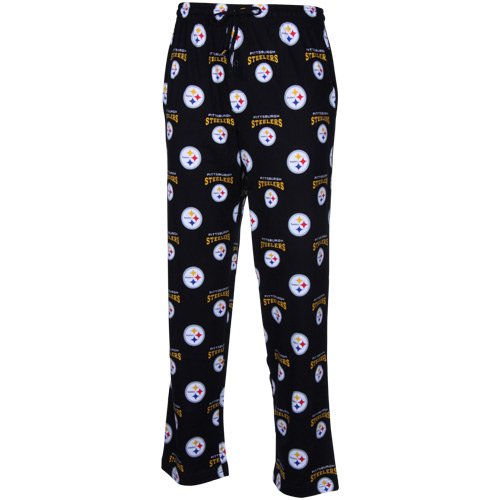 NFL Men's Pittsburgh Steelers Supreme Knit Pants (Black, Large)