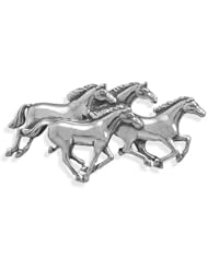 4 Horses Galloping Pin
