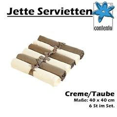 Jette Servietten 6-tlg Taube/Creme by Contento