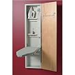 42 Built-In Ironing Center with Electrical Cord Wrap and Adjustable Swivel Board with Raised White Door