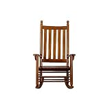 Carolina Cottage Oak Finish Deluxe Coastal Outdoor Rocking Chair
