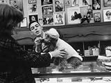 Poodle in Sweater and Hat Being Groomed in Pet Department at Saks Fifth Ave. Department Store Photographic Poster Print by Alfred Eisenstaedt, 16x12