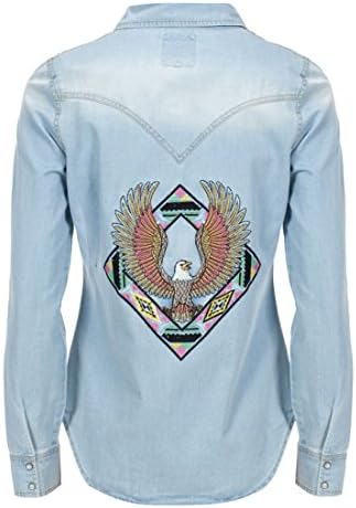 Women's One Teaspoon Chambray Aguila Jackson Denim Shirt (L)