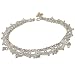 Girlfriend Gift Ideas Ankle Bracelets Silver Foot Jewelry Pair 10.25 inches (sanklt082)