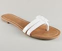 Patent Double Strap Thong Sandal