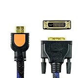 Caxico 高速双方向 HDMI DVI からケーブル 5 フィート