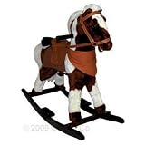 Plush Pinto Rocking Horse with Sound