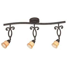 Old Bronze Finish 3-Light 26 1/4" Wide Track Ceiling Fixture