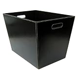 Office Products : XL Faux Leather Totes Set of 2 - Brown