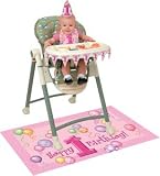 FIRST BIRTHDAY GIRL HIGH CHAIR KIT