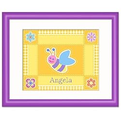 Flowerland Purple Personalized Print